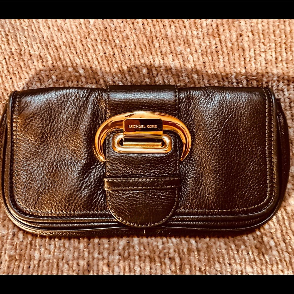 Michael Kors Morgan Clutch Genuine Leather